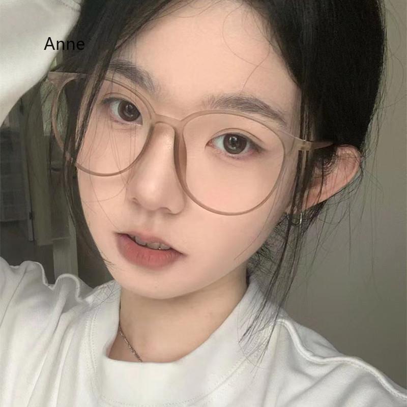 Black Frame Myopia Glasses Anti-blue Light Anti-radiation Near Sight Glasses Personality Female Large Frame Short Sight Glasses