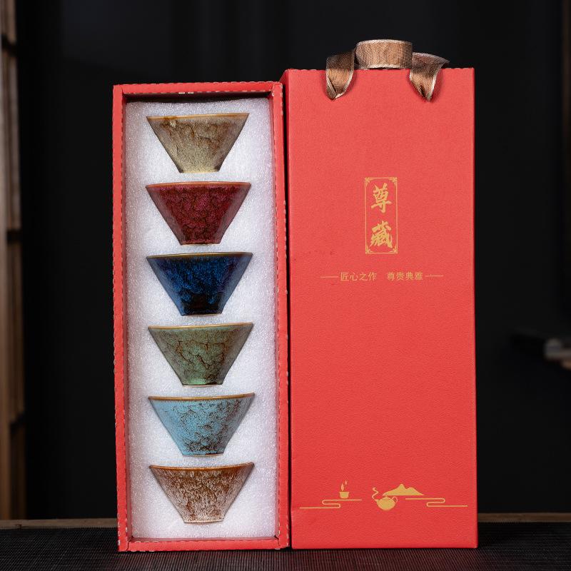 Ceramic Hat Tea Cup Household Japanese Master Cup Jianzhan Tea Cup Tea Bowl Tea Cup Kung Fu Tea Set