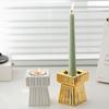 Fashion Candle Holder Solid Square Tealight Candlestick for Wedding Home Decor Hotel Supplies