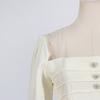 Niche Design Temperament Sloping Shoulders Waist Top With Lace Mesh Skirt Suit Women