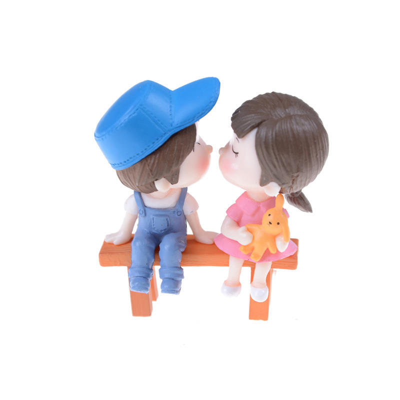 

3Pcs/Set Lovers Miniature Landscape Ornaments Garden Bonsai Dollhouse Decoration