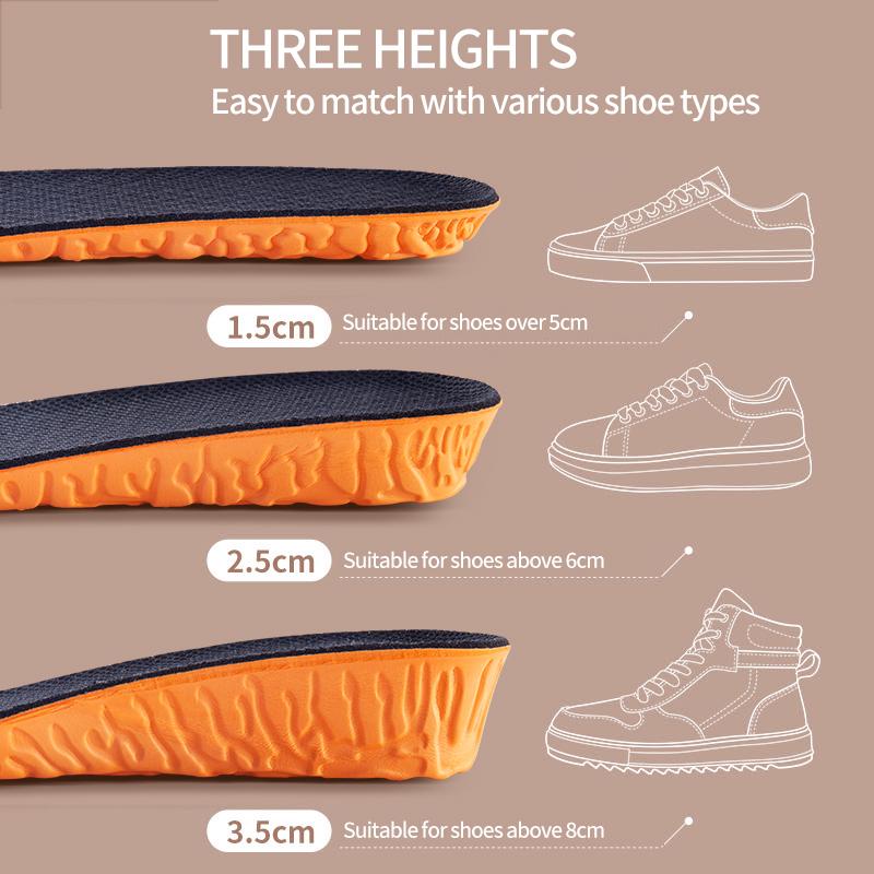 Semelles Orthopédiques Braven Lift 2.0 - Augmentation Hauteur Discrète, Technologie Cloud 4D - Pour Homme Et Femme