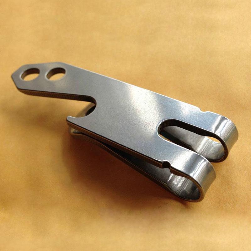 Stainless Steel Waist Belt Clip Three-In-One Multifunctional Outdoor EDC Multi-tool Stainless Steel Wallet For Key Outdoor EDC