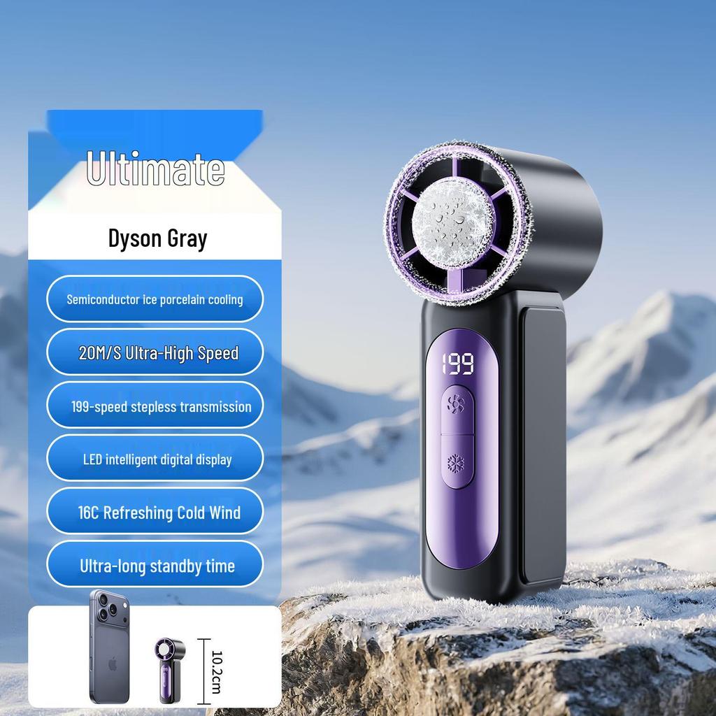 2026 Summer Mini Turbo Cooling Handheld Fan - Portable Outdoor Small Ice Pack Fan