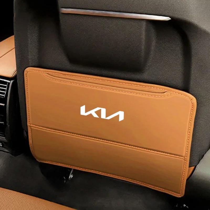 High Quality Car Seat Back Protector Leather Cover For Kia Ceed Sportage Picanto Cerato Seltos Soul Rio 3 4 5 2021 2020 GT