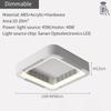 Modern Bladeless App Ceiling Fan Lamp Foyer Bedroom Remote Control Square Ventilator Electric Fan Household LED Lighting Fan