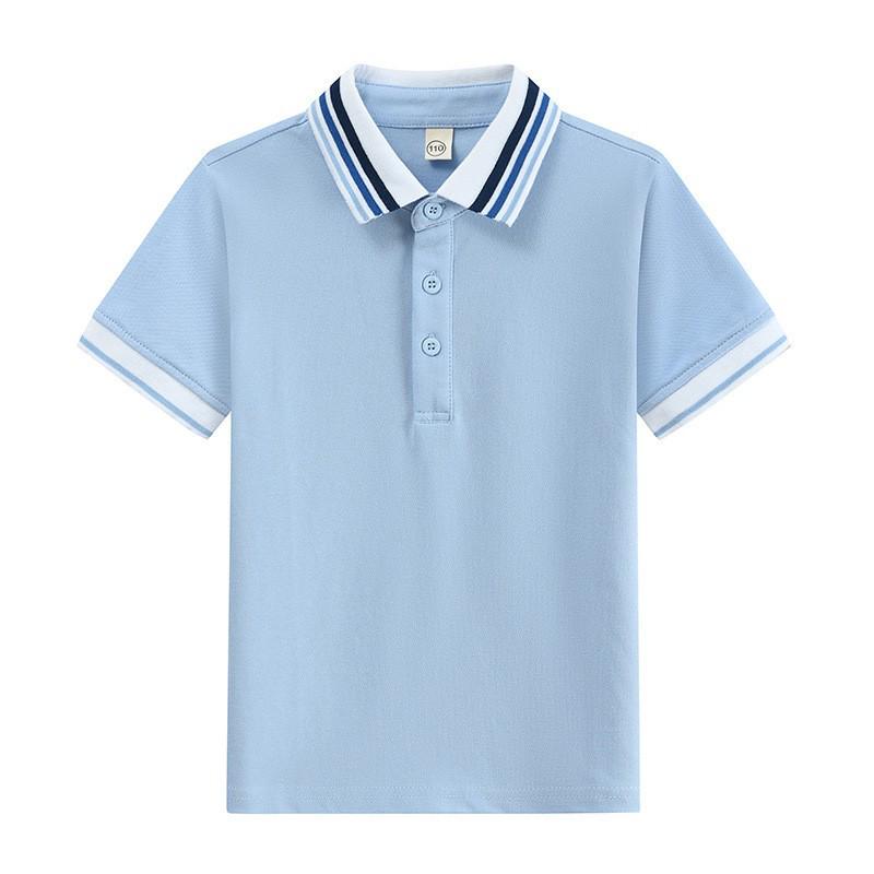 Children's Summer School Polo Shirt - Unisex Short Sleeve White Top for High School, Primary, and Secondary Students.