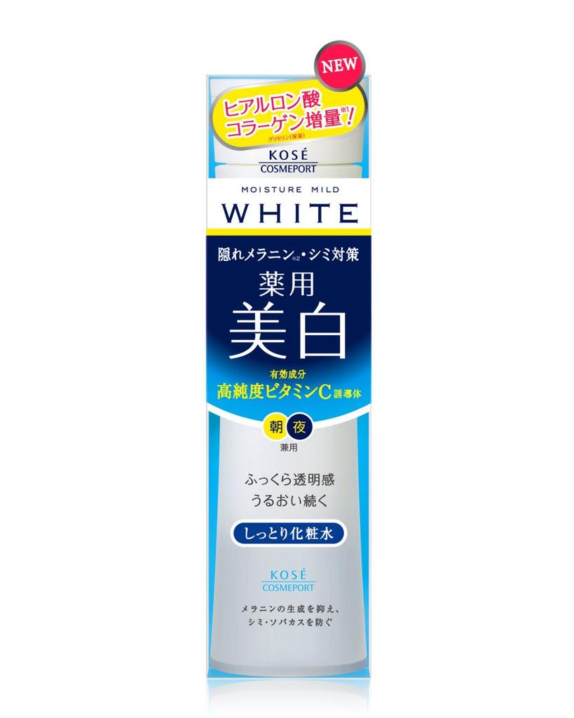 Moisture Mild White Lotion M Contains Vitamin hyaluronic and (Moisturizing) 180mL. high-purity C, acid, collagen. Alcohol-free formula. [Quasi-drug]