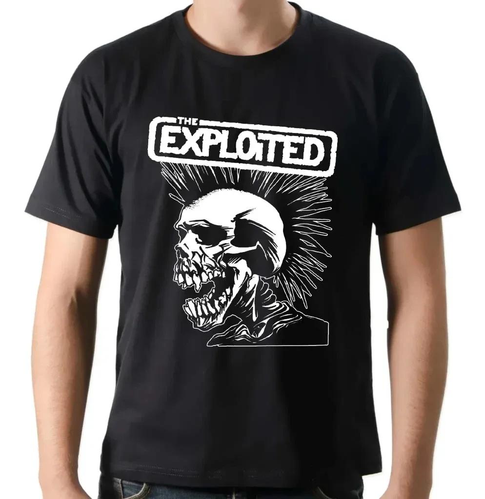 

Skull Exploited T Shirt Men Gothic Trend Tshirt Male Tops Harajuku Punk Clothes Men Graphic Tee Shirts Retro Casual Streetwear#Color(3) XXXXXL