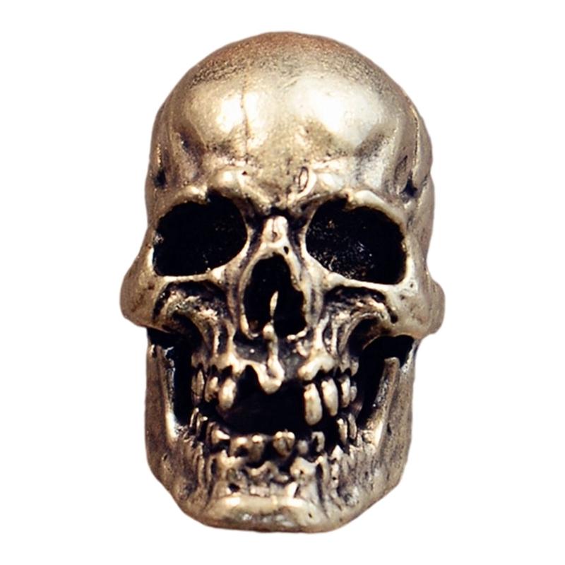 Креативный DIY Подвеска-шарм из паракорда в виде черепа Медный/Латунный Кулон Для Ожерелья Браслета Ручная Работа Декоративный Аксессуар