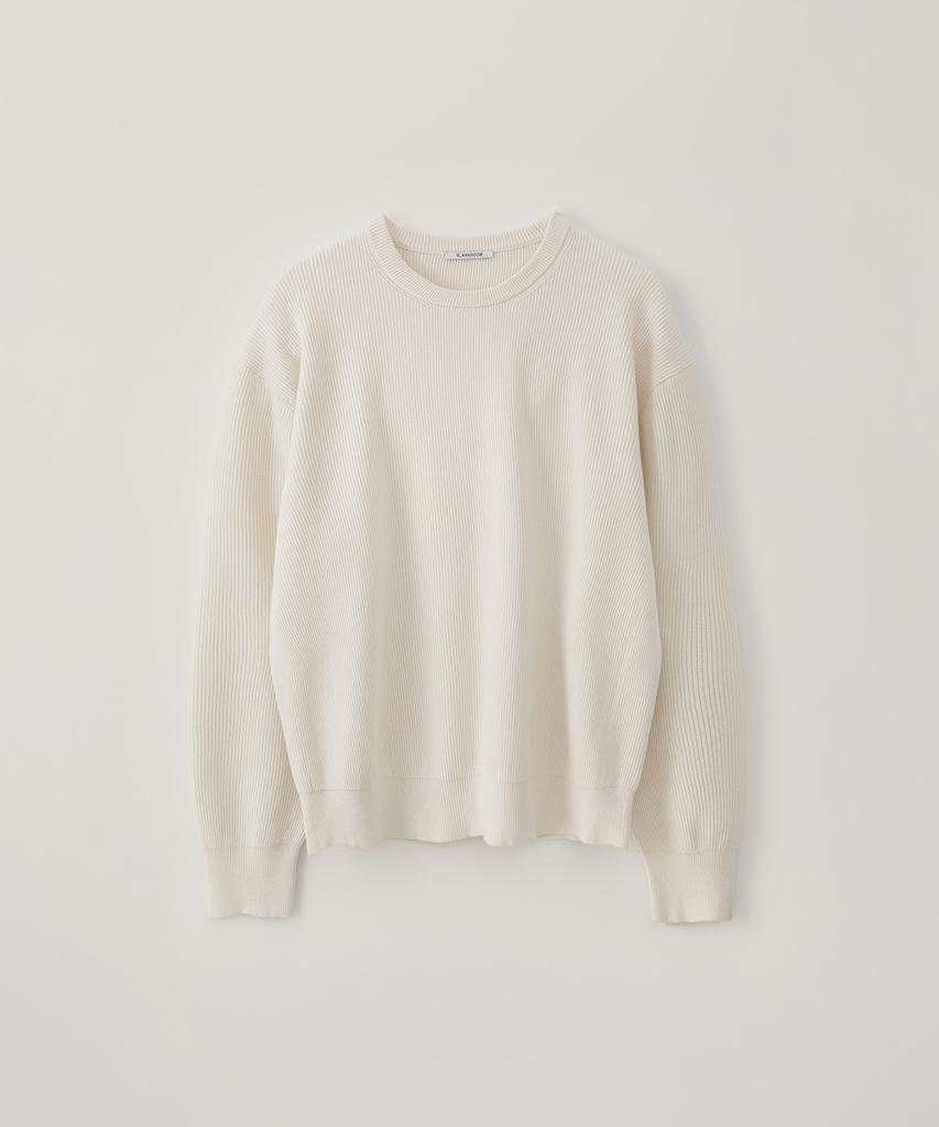 BLANKROOM All-Weather Crew Knit_Ivory