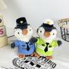 Delightful Plush Penguin Keychain Cute Animal Doll For Firefighter And Lovers Police