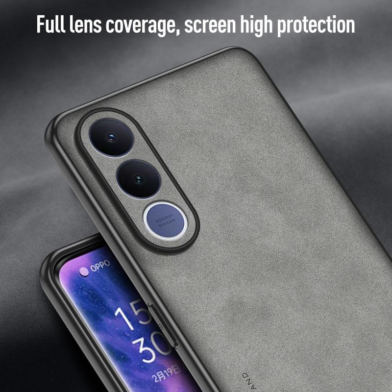 EUCAGR Hülle Für Vivo V70 FE V70FE Schafsleder PU-Leder Rückseitenschutz Anti-Drop Hülle Für Vivo V70 Elite Schutz Funda