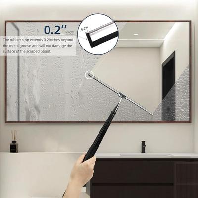 Good-12-51 Inch Home Telescopic Window-Scraper 2 In 1 Window Cleaning Scraper Kit For Floor Tiles Walls Car Windshield