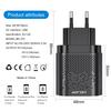 AB Fişi USB Şarj Cihazı 3A Hızlı Şarj 3.0 Cep Telefonu Şarj Cihazı iPhone 14 Samsung Xiaomi İçin 4 Port 48W Hızlı Duvar Şarj Cihazları