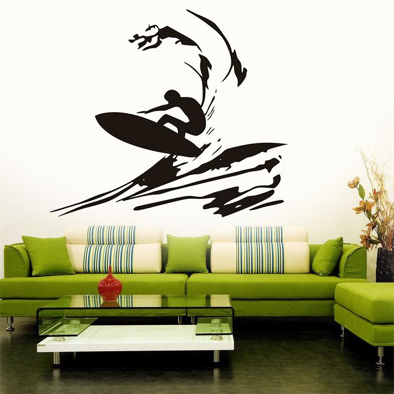 Neue Strand Surf kreative Wohnzimmer Schlafzimmer Hintergrund Wandaufkleber Tapete