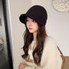 Hat Winter Women'S Warm Fleece Bucket Hat Double-Sided Can Wear Equestrian Hat Casual Versatile Cap
