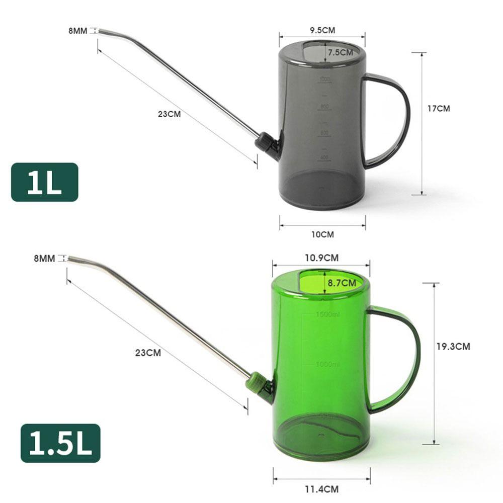 1ks velkokapacitní konev 1l/1,5l zahradnická zalévací láhev Domácí kancelář Venkovní zahrada Trávník