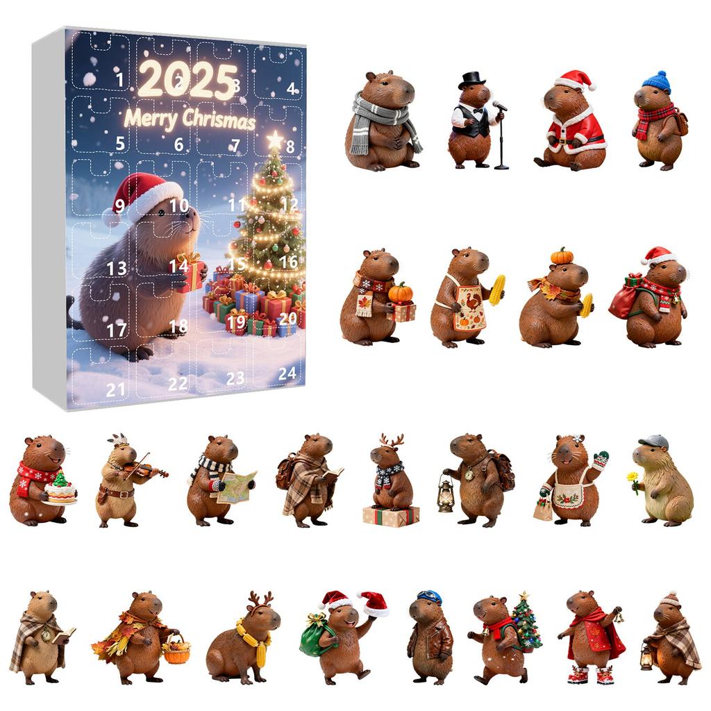 2D Advent Calendar 24 Days Countdown Calendar With Musical Character Collectibles, Advent Calendar
