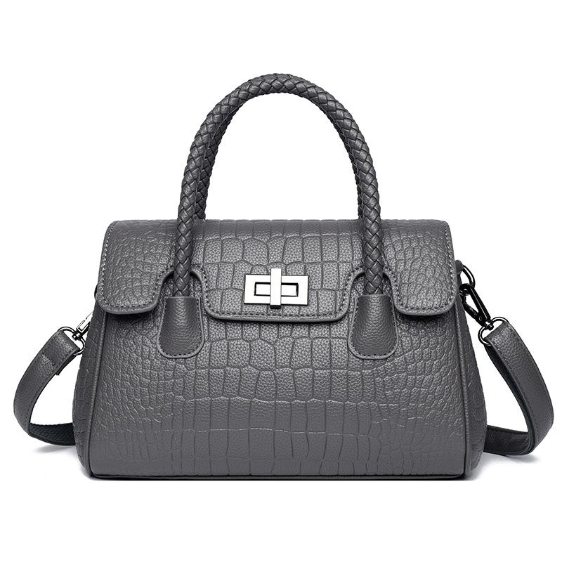 Fashion Crocodile Shoulder Bag Women High Capacity Crossbody Bag Ladies Luxury Brand Designer Leahter Handbags Commute Tote Bag