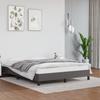 Vidaxl Bed Frame, Gray, 140X200 Cm, Faux Leather