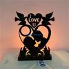 Soporte de Metal Candelabro de Boda Soporte Romántico de Corazón de Amor Regalo D57B
