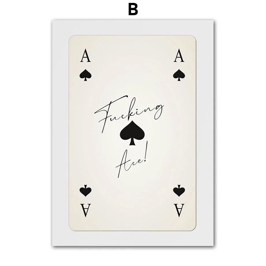 Vintage Old Fashion Disco Billiard Poker Wall Art Canvas Painting, Club Bar Decorative Posters and Prints, Wall Picture for Bedr