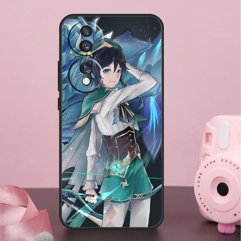 Genshin Impact Venti Case For Honor Magic 7 5 6 8 Pro X9a X9b X9c X9d X8b X8c Win RT 50 70 90 200 400 Lite Cover