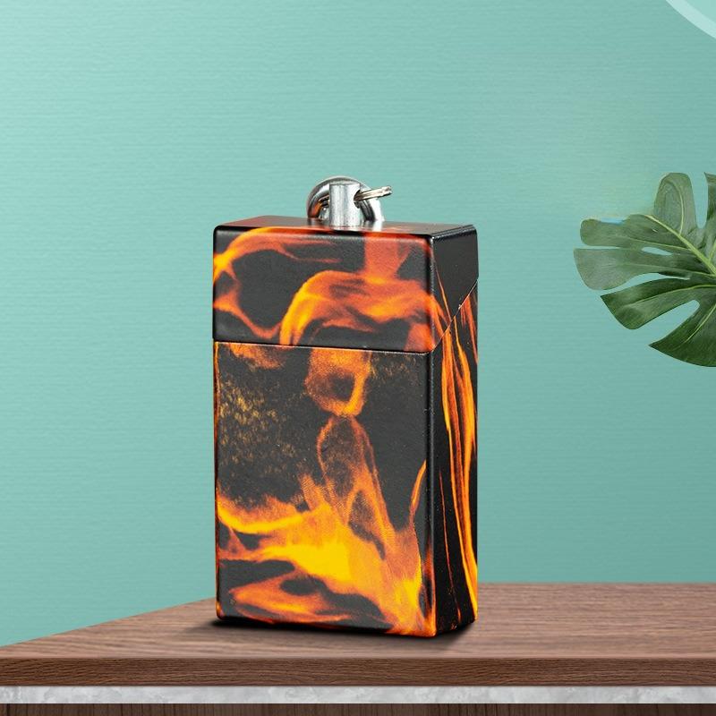 Portable Ashtray with Keychain Drawer Ash Holder Stainless Steel Cigarette Tray for Outdoor Car Travel Mini Ashtray Container