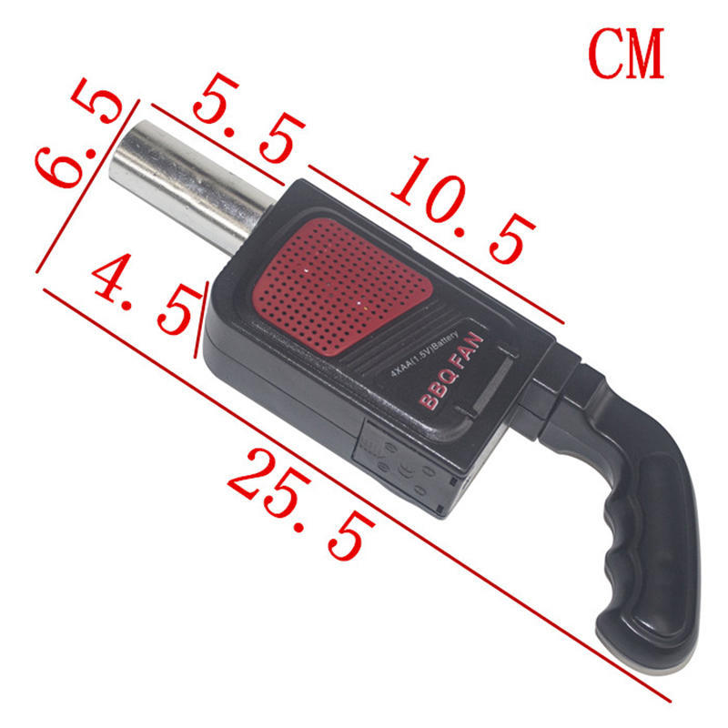 Elektrischer Grillventilator, Luftgebläse für Outdoor-Camping, Grill, Picknick, tragbarer Handventilator, Grill, Grill, Kochzubehör