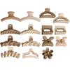 Fashion Frosted Brown Hair Clip  Ladies Temperamen Hairpin Large  Back of Head Shark Clip Korean Style  Hair Accessories
