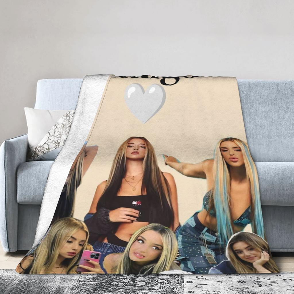 L-Lolas I-Indigos Plush Blanket Girls Boys Flannel Throw Blanket For Couch Bed Super Warm Design Bedspread Birthday Present