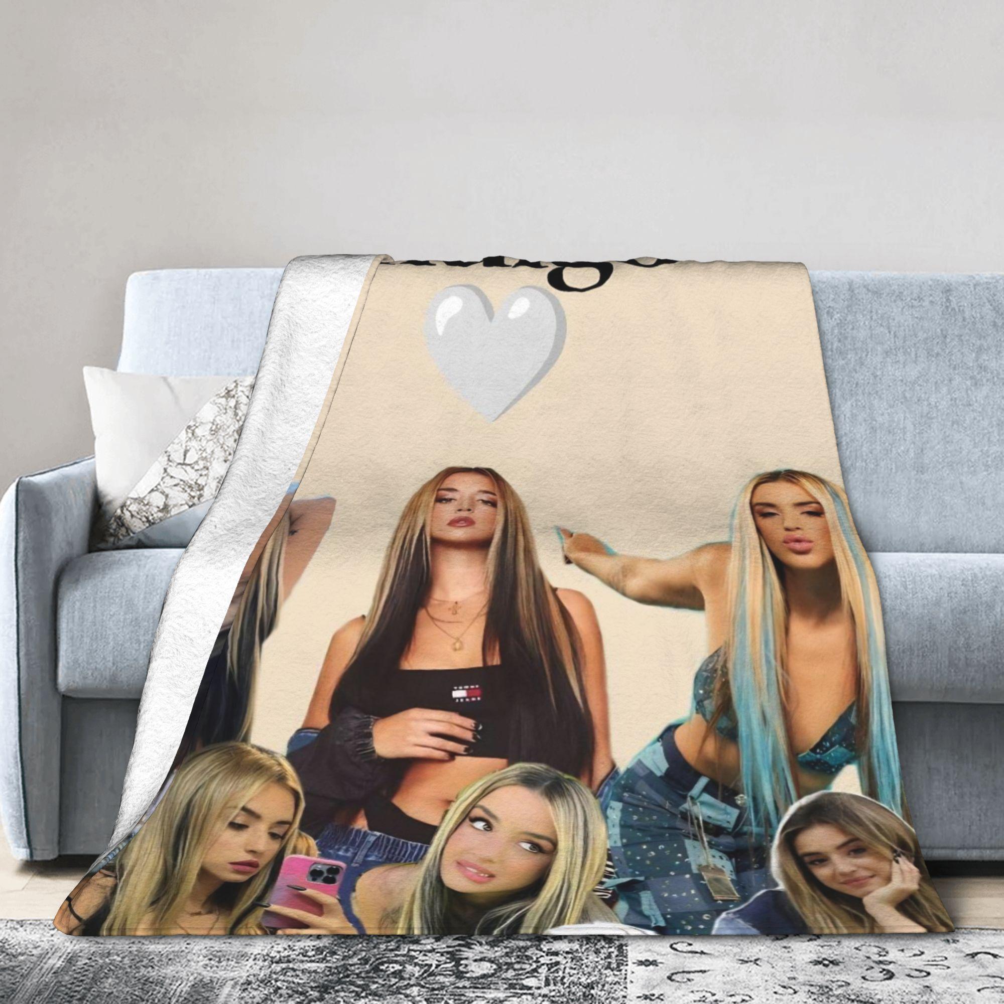 

L-Lolas I-Indigos Plush Blanket Girls Boys Flannel Throw Blanket For Couch Bed Super Warm Design Bedspread Birthday Present 75x90cm