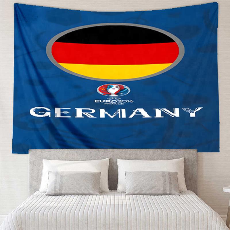 1 Stück Deutscher Fußball-Emblem Gedruckte Wandteppich Raumdekoration Wandbehang für Wohnzimmer Schlafzimmer, Studentenwohnheim, Geburtstags- und Weihnachtsgeschenke
