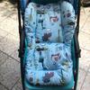 Multi-Color Rainbow Cotton Stroller & High Chair Cushion Pad