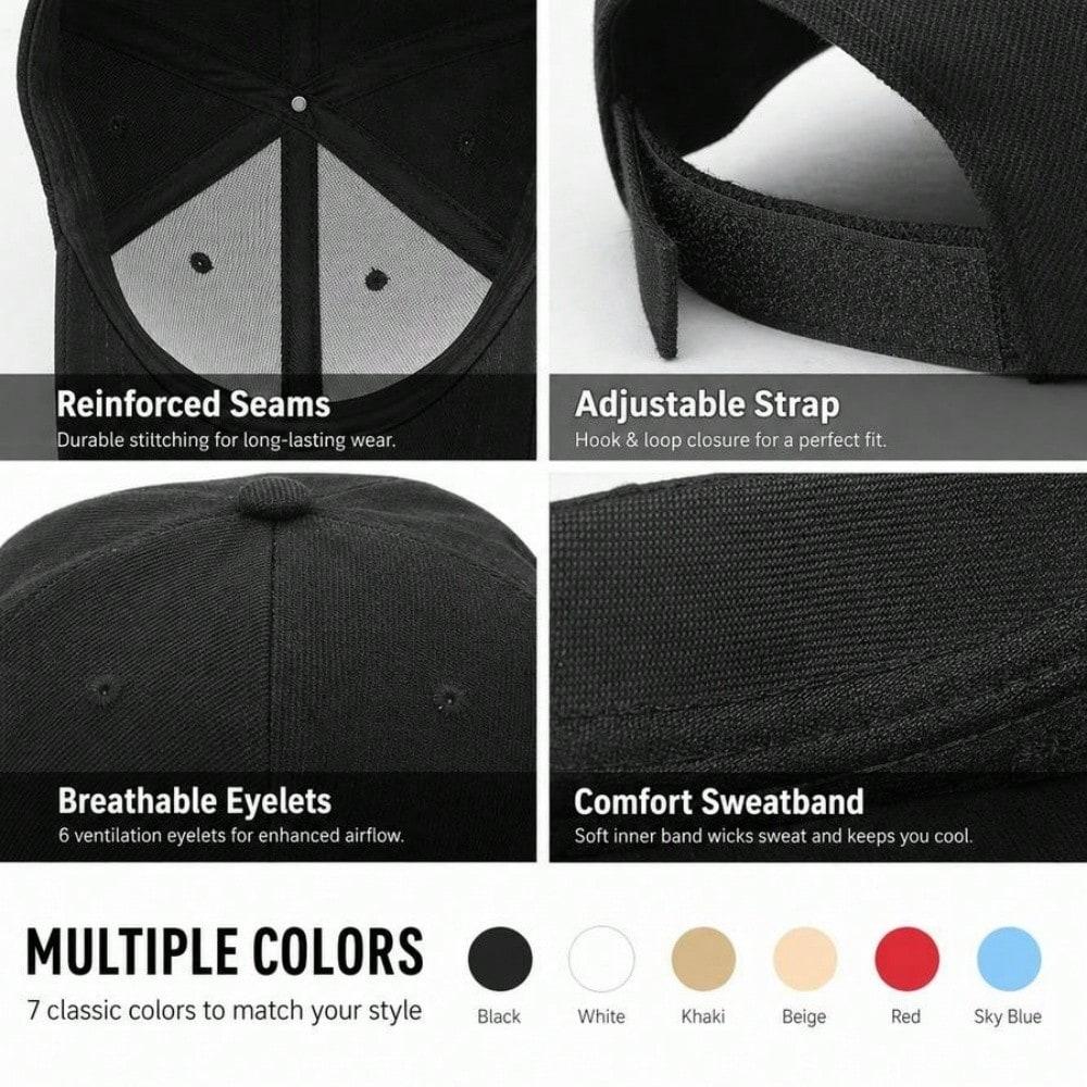 [Papa Dad Hat] Light Beige Polyester Adjustable Breathable Casual Baseball Cap For Men Father's Day Gift