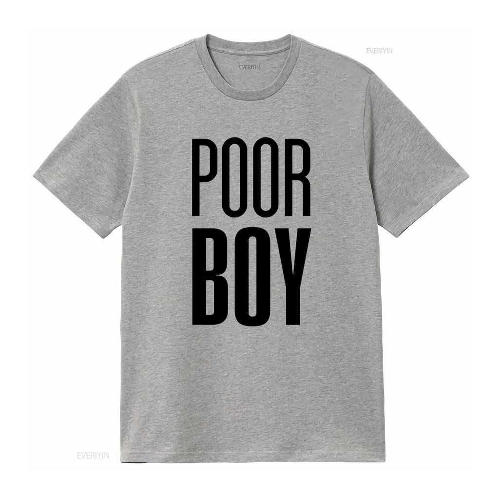 Poor Boy Only Friends Thai Bl Drama Fan T Shirt Black Font Classic Fit Trendy Design for Fans Vintage Washed Designer Clothes