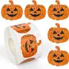 500pcs Halloween Laser Pumpkin Stickers PVC Scrapbooking Stickers Craft Labels Gifts Packaging Sealing Stickers Party Decoration