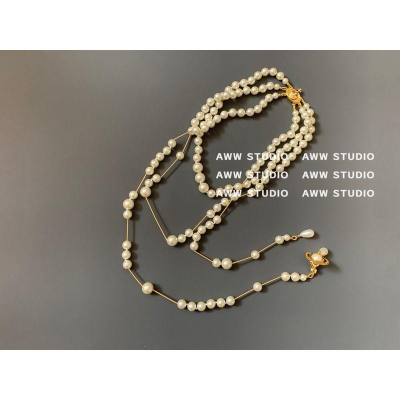 The Queen Mother of the West Broken Rhinestone Saturn Middle Ancient Pearl Gold