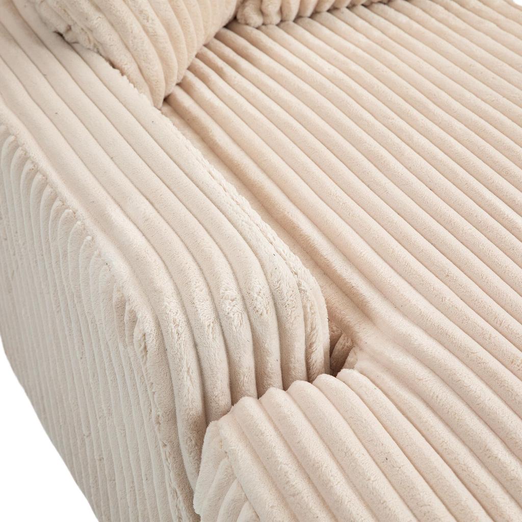 Modern Rope Sleeper Sofa Cloud Sofa, 3 Soft Pillows, Comfortable Single-seat Floor Sofa