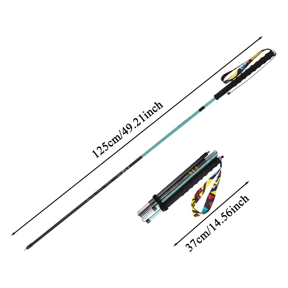 

Hiking Sticks Climbing Sticks Portable Quick Lock System Retractable Pole For Men Women Climbing Running Backpacking Hiking небо синє кольору