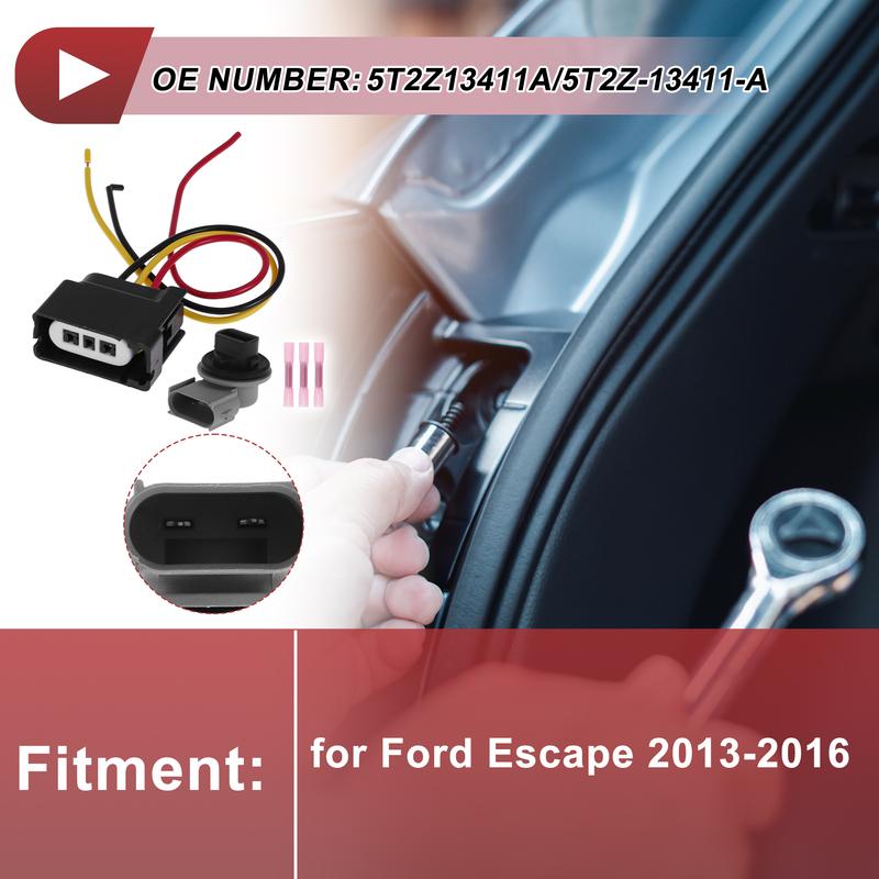 X Autohaux Turn Signal Light Socket Wiring for Ford Escape 2013-2016 No.5T2Z13411A