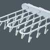 Clothes Drying Rack Wall Mounted Durable ABS Foldable Design Space Saving Clip and Drip Hanger