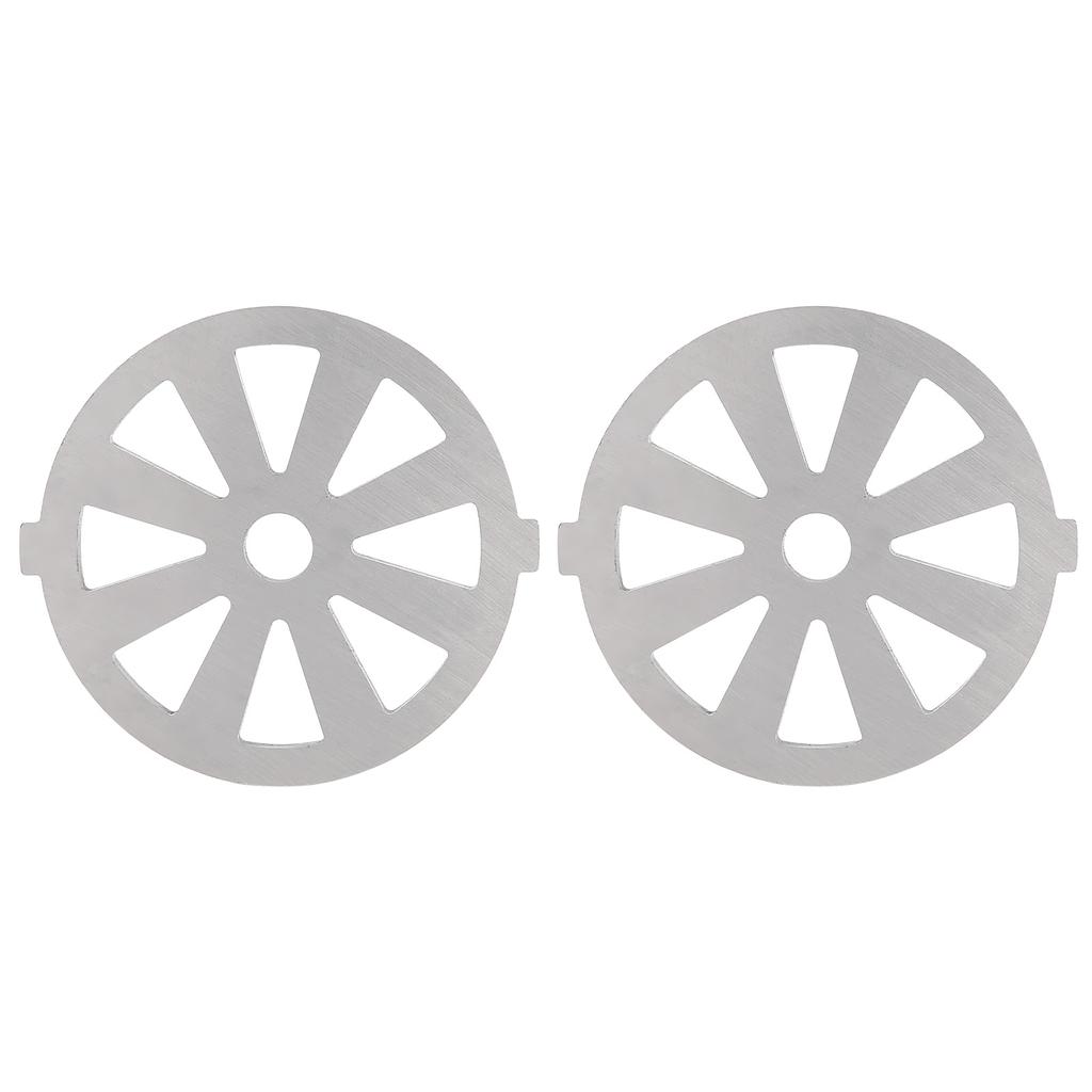 2 Stück Fleischwolfmesser 304 Edelstahl Schneidscheibe 7mm 0.3in ID für 5# Typ B Fleischwolf