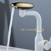 Stainless Steel Bathroom Faucet 360° Swivels Basin Mixer Tap For Hotel Style Vanity Room