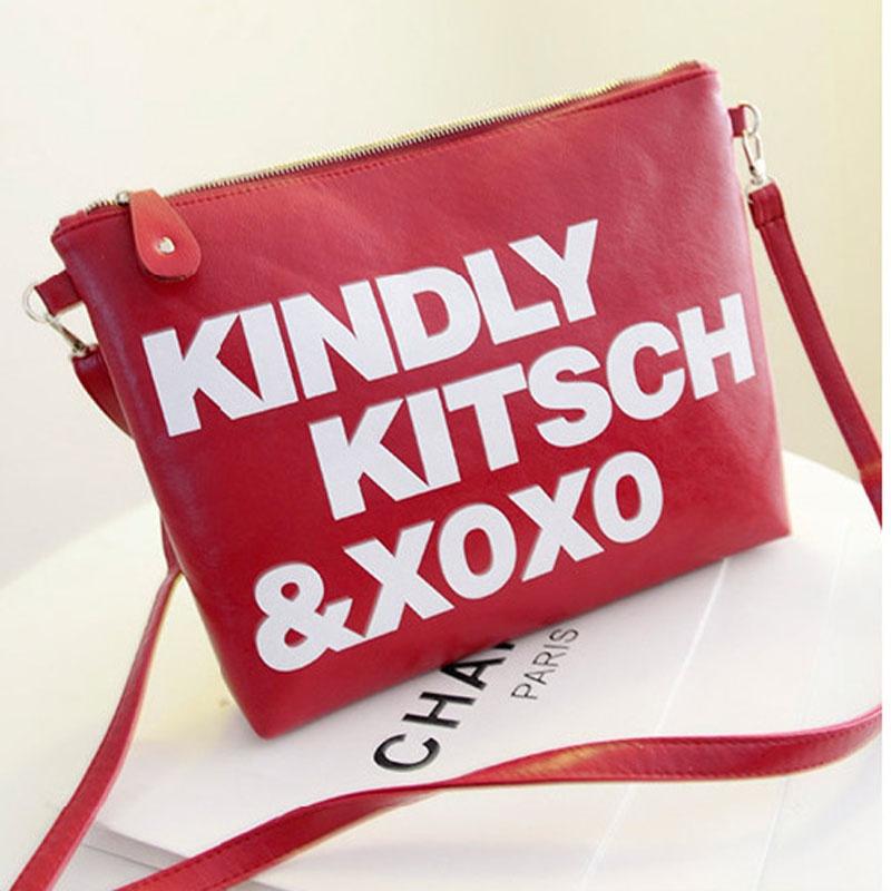 Южная Корея Xoxo Fashion Женская сумка Простой пакет для Ipad Женская новая сумка с классическим вневременным дизайном Red