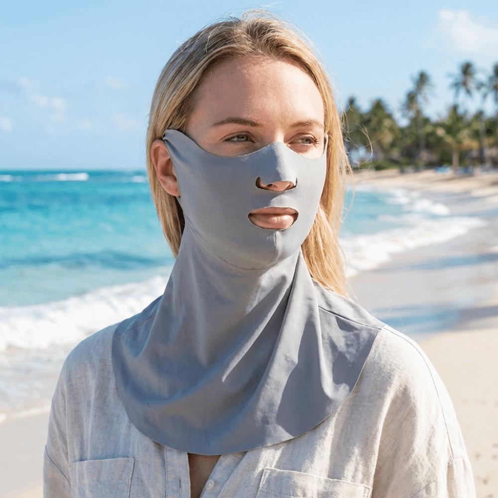 Breathable Sun Protection Mask UV Protective Elastic Riding Face Cover Korean Style Thin Ice Silk Mask Outdoor Sports