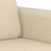 Vidaxl 3-Seater Sofa, Cream, 180 Cm, Upholstered In Fabric