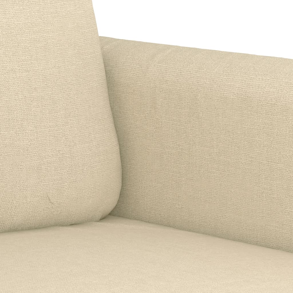 Vidaxl 3-Seater Sofa, Cream, 180 Cm, Upholstered In Fabric