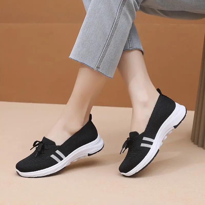 Lace Up Woman Footwear Spring Autumn Daily Routine Designer Luxury Comfortable and Elegant Aesthetic Y2k Fashion Shoes for Women